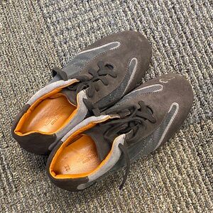 Santoni Black and Orange Men's Sneakers